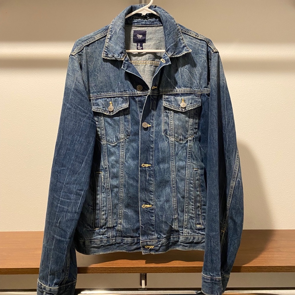 Gap denim jean jacket sz L